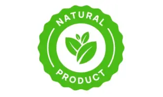 100% natural badge