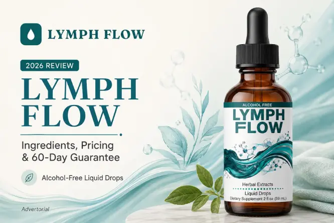 Lymph Flow liquid drops bottle